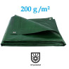 Bâche de protection verte ultra résistante - 200 g/m² - 3 x 5 mètres