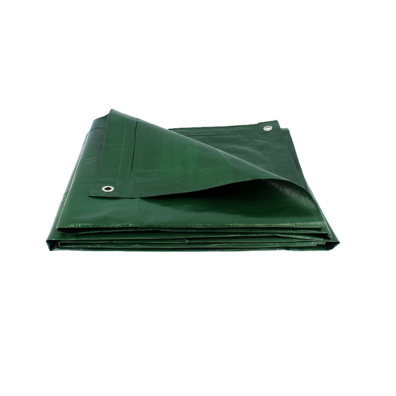 Bâche de protection verte ultra résistante - 200 g/m² - 3 x 5 mètres